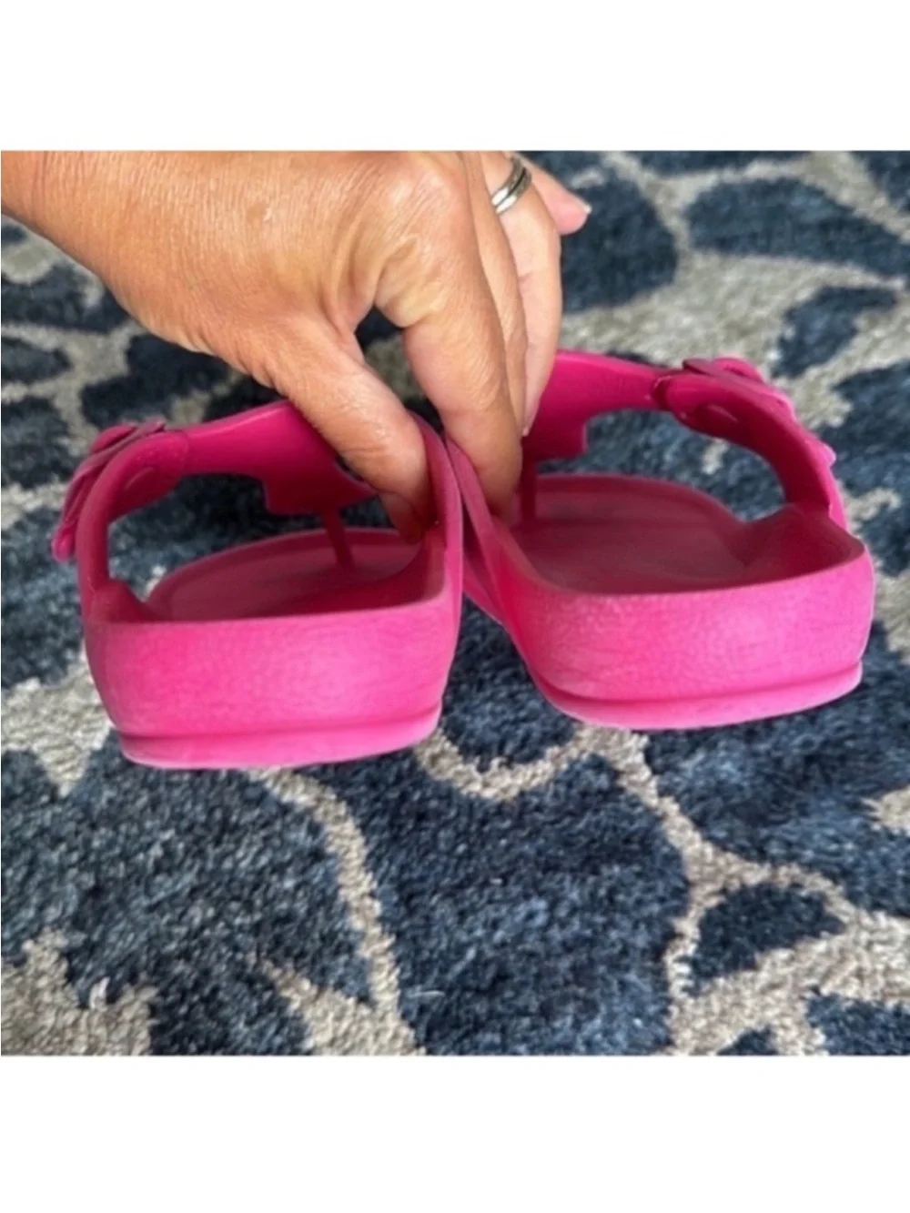 BIRKENSTOCK Girl/kids Eva Sandals/Slides Sz 2/EU33 Pink Rubber Plastic